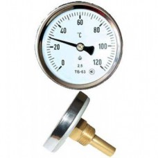 Термометр биметаллический ТБ-63 120°C L=60мм (50)